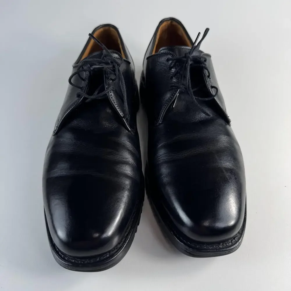 Allen Edmonds Joplin Shoes Mens Size 11.5 D Black Leather Derby Dress Oxford